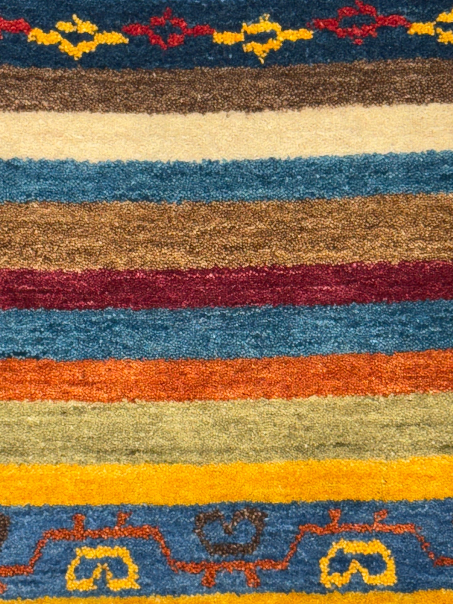 Color Loom El Dokuma Halı CL-0004 | Renkli Bohem ve Etnik Desenli Türk Halısı, El Yapımı Dekoratif Kilim, Modern Vintage Halı