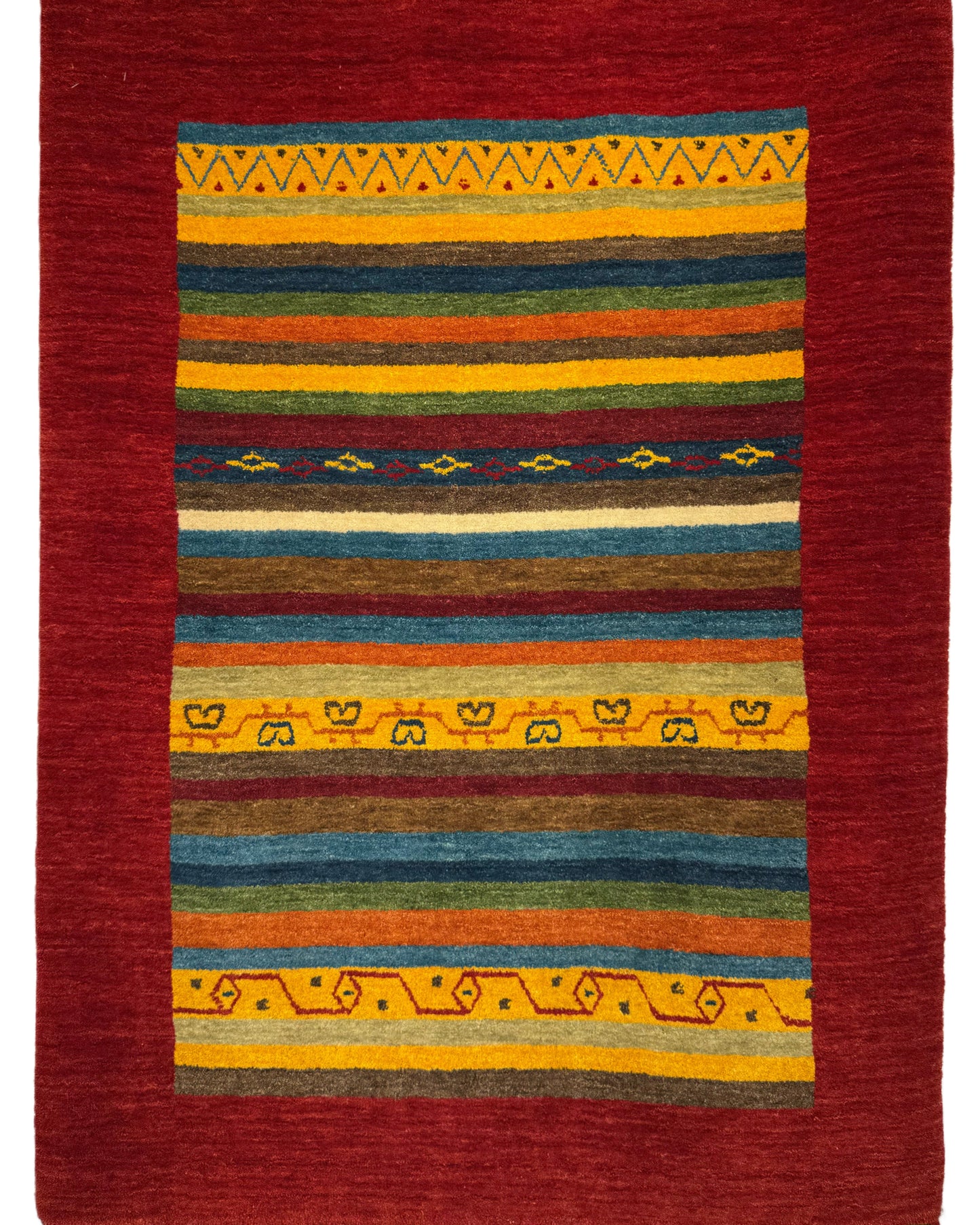 Color Loom El Dokuma Halı CL-0002 | Renkli Bohem ve Etnik Desenli Türk Halısı, El Yapımı Dekoratif Kilim, Modern Vintage Halı