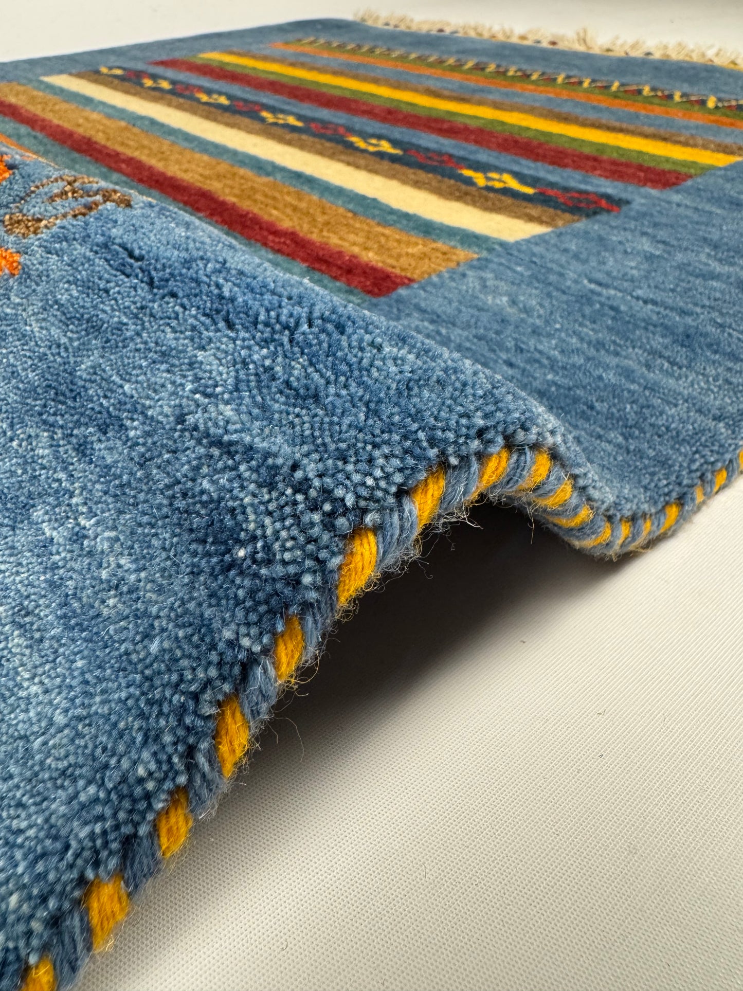 Color Loom El Dokuma Halı CL-0004 | Renkli Bohem ve Etnik Desenli Türk Halısı, El Yapımı Dekoratif Kilim, Modern Vintage Halı