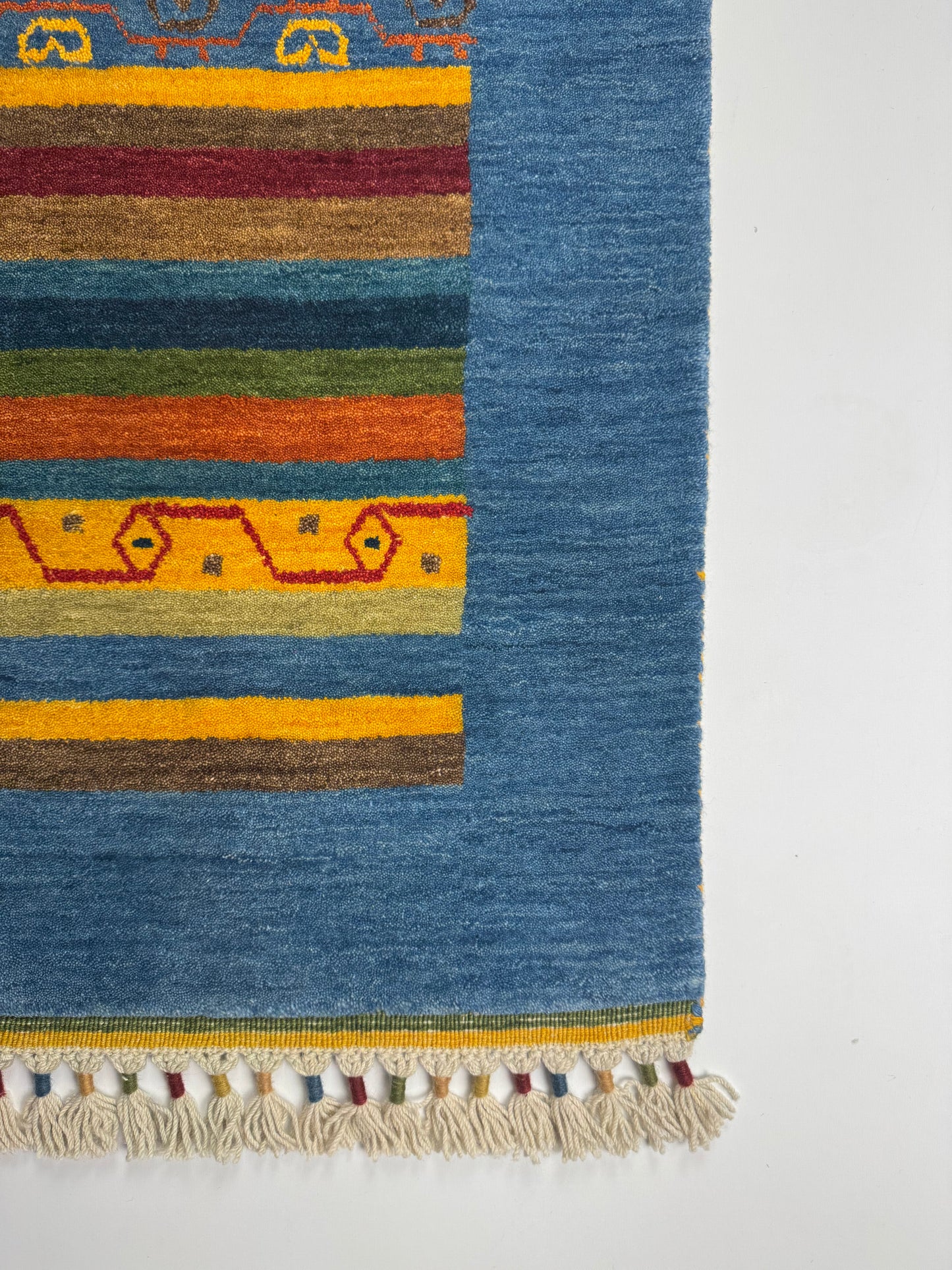 Color Loom El Dokuma Halı CL-0004 | Renkli Bohem ve Etnik Desenli Türk Halısı, El Yapımı Dekoratif Kilim, Modern Vintage Halı