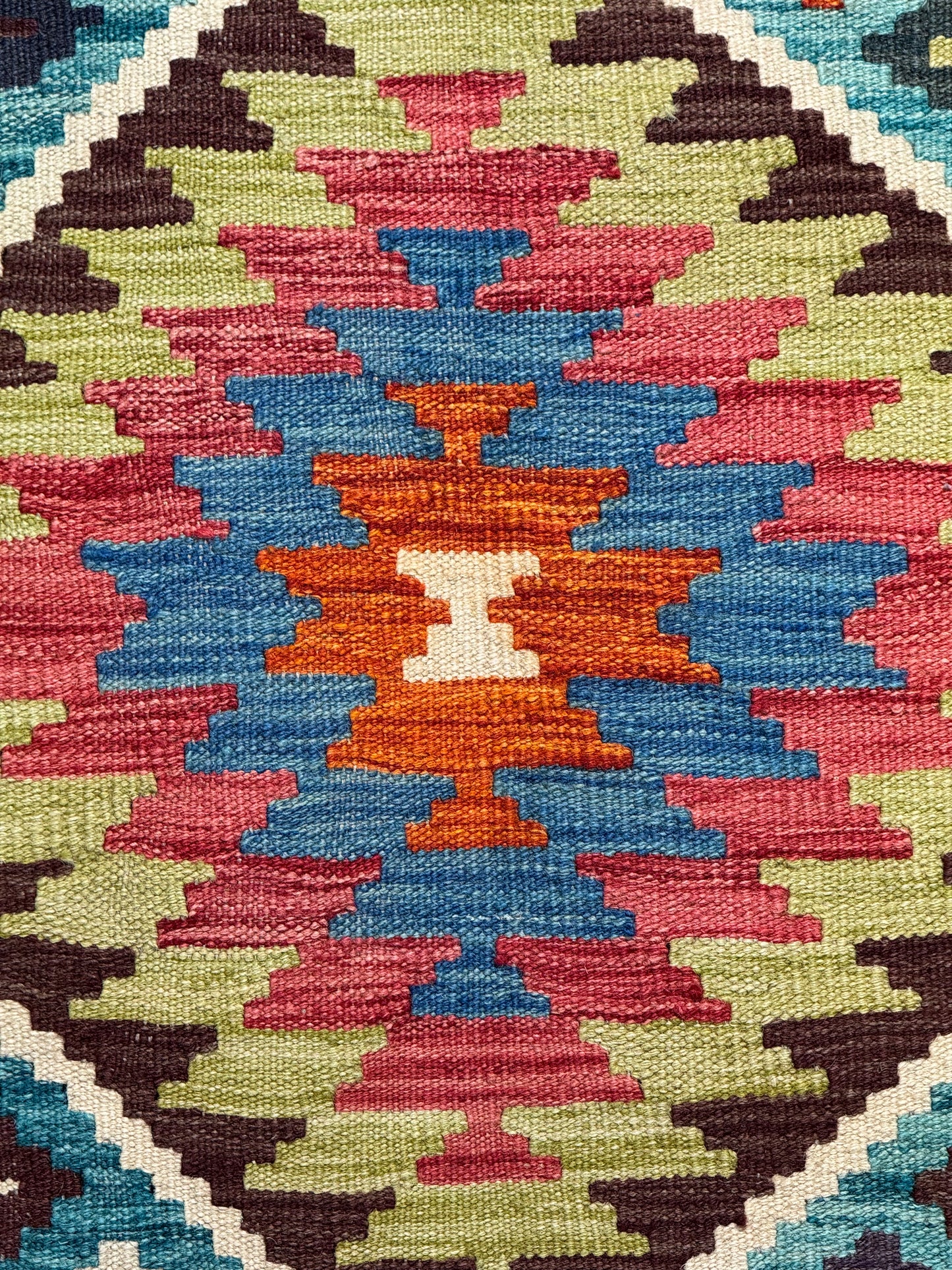 Nomad Glow El Dokuma Kilim – Çerçeve Desenli Canlı Geometrik Otantik Kilim (1.50 x 2.00 m) | NG-0034