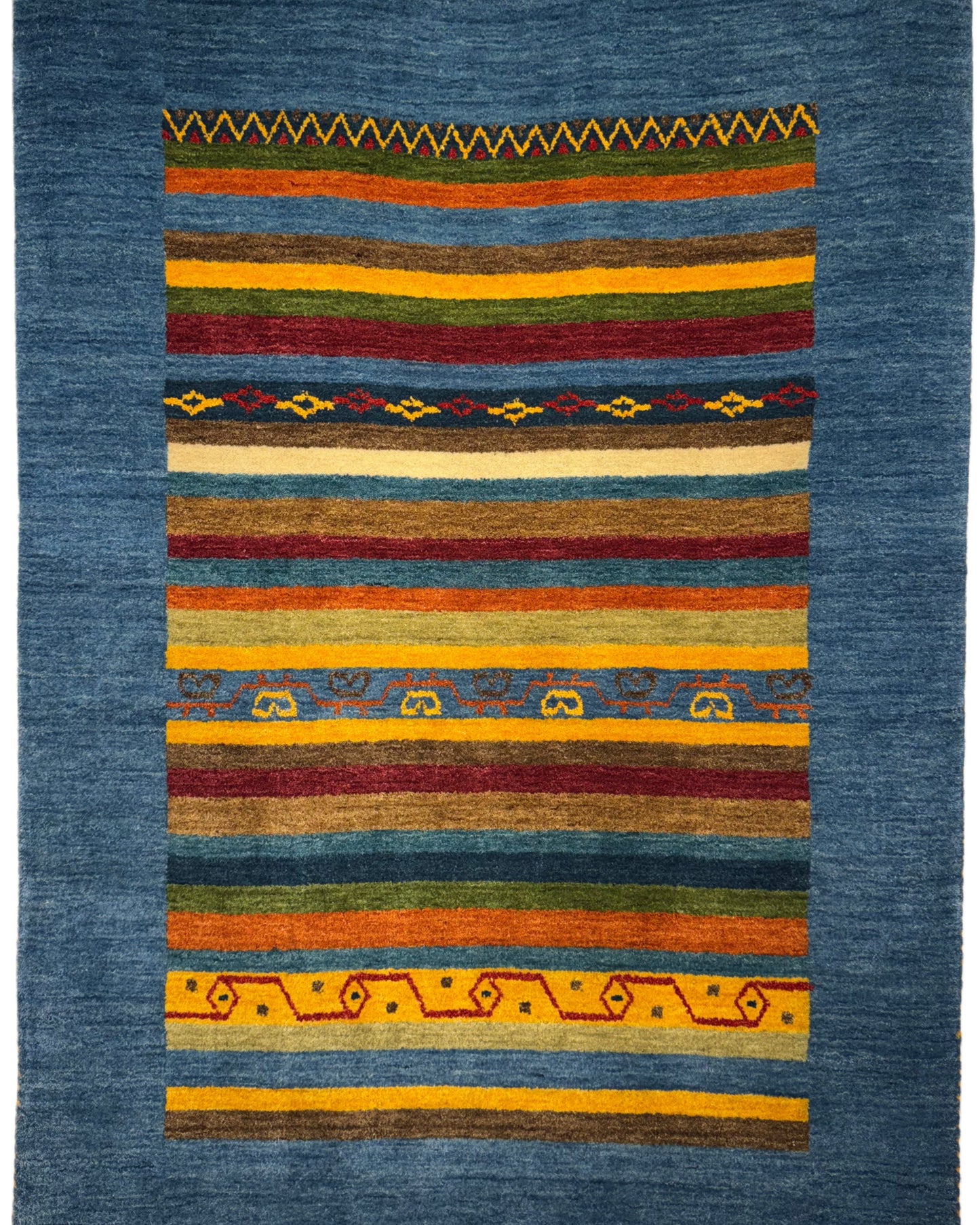 Color Loom El Dokuma Halı CL-0001 | Renkli Bohem ve Etnik Desenli Türk Halısı, El Yapımı Dekoratif Kilim, Modern Vintage Halı