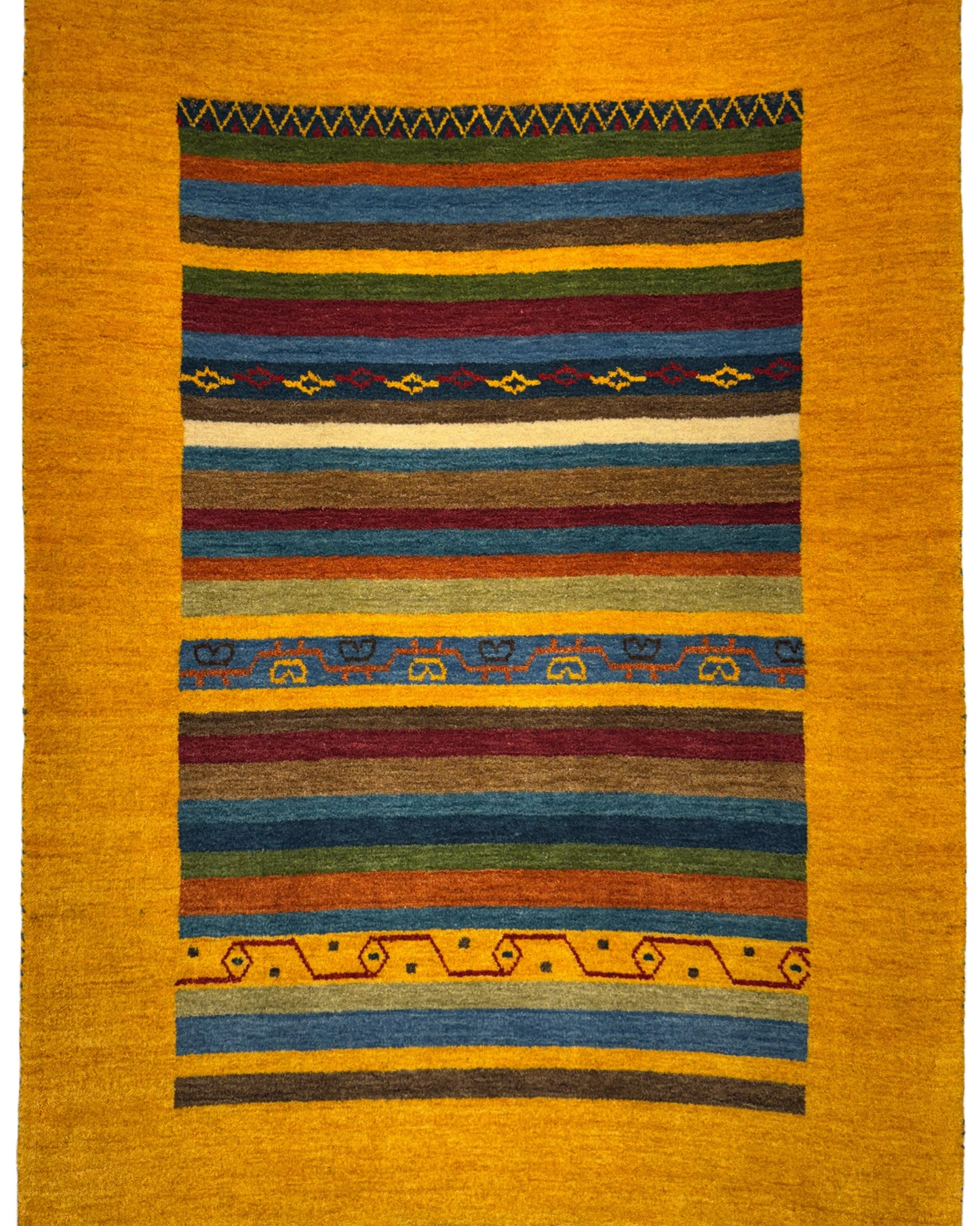 Color Loom El Dokuma Halı CL-0003 | Renkli Bohem ve Etnik Desenli Türk Halısı, El Yapımı Dekoratif Kilim, Modern Vintage Halı